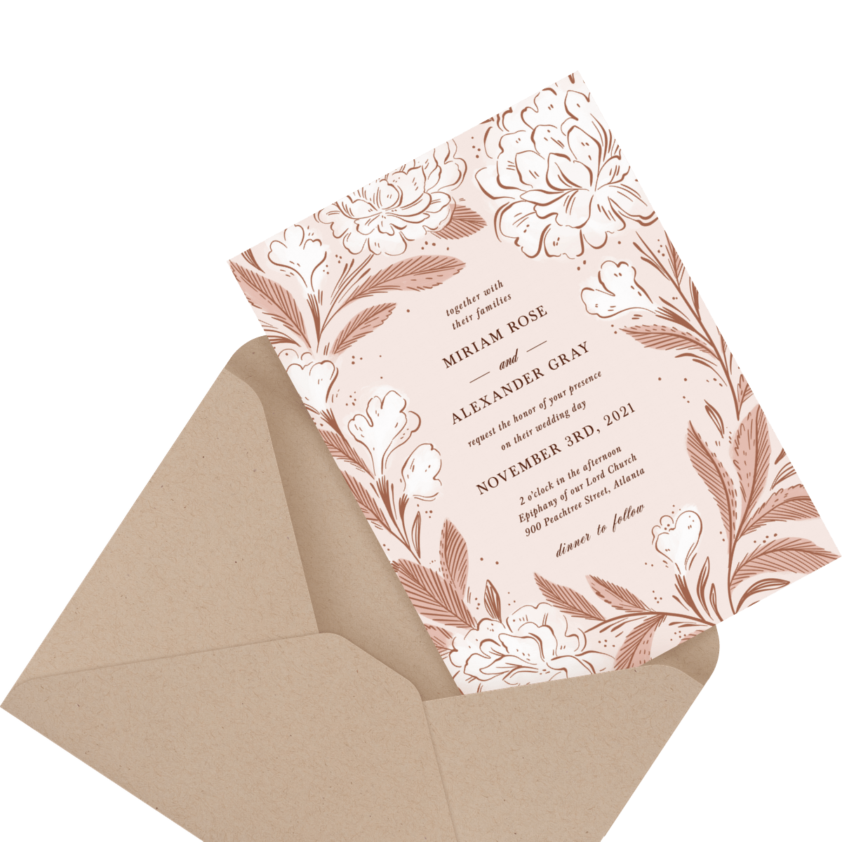 Personalised Wedding Invitations Evening Invites Handmade with FREE Envelopes 