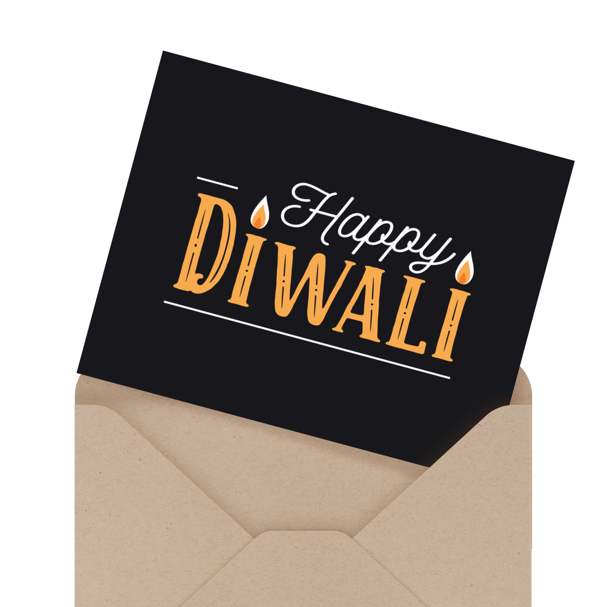 beautiful diwali card