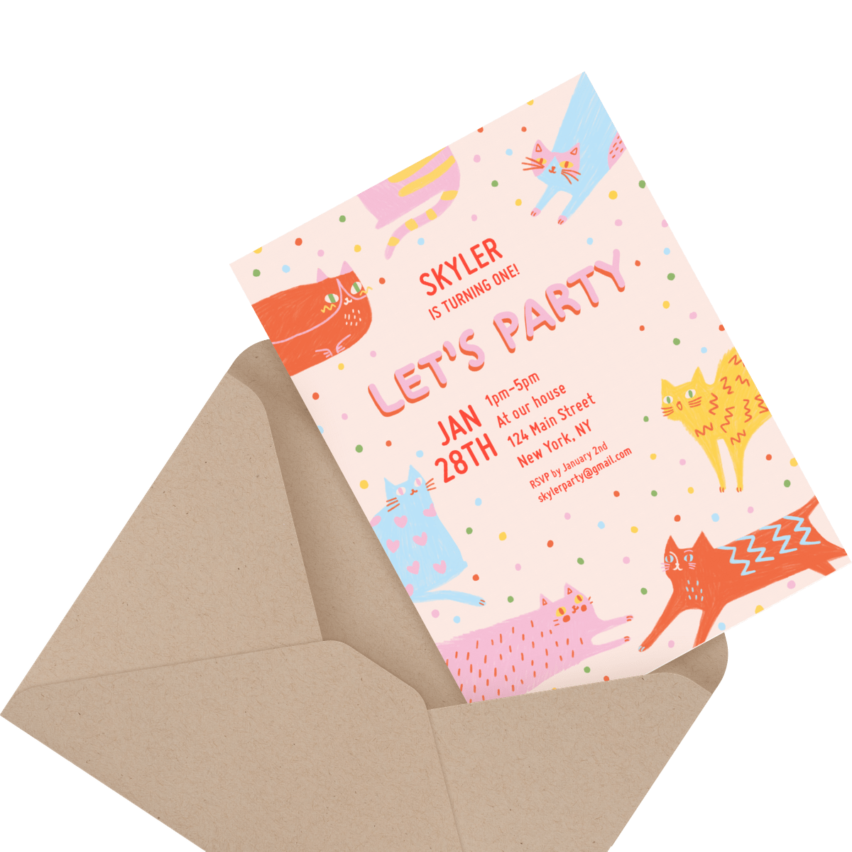 children's train birthday party invite