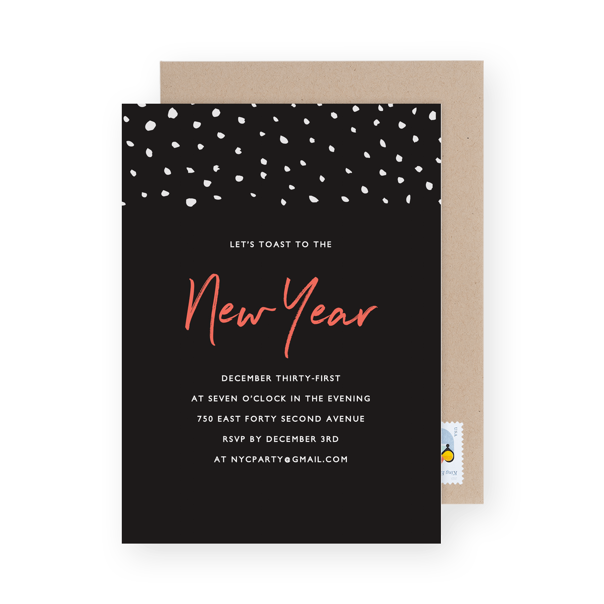 New Year Gifts Business New Year's Card, Postable