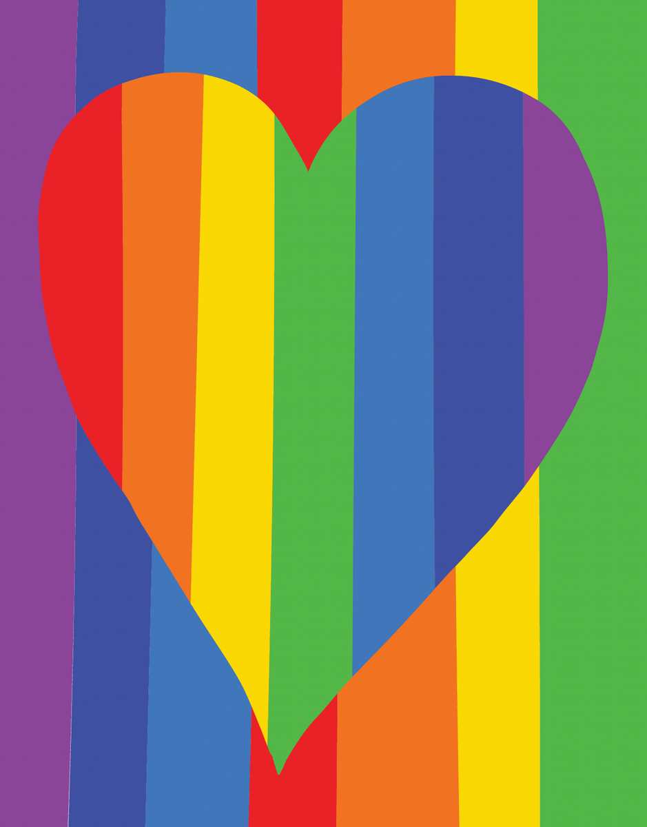 Rainbow Heart Love