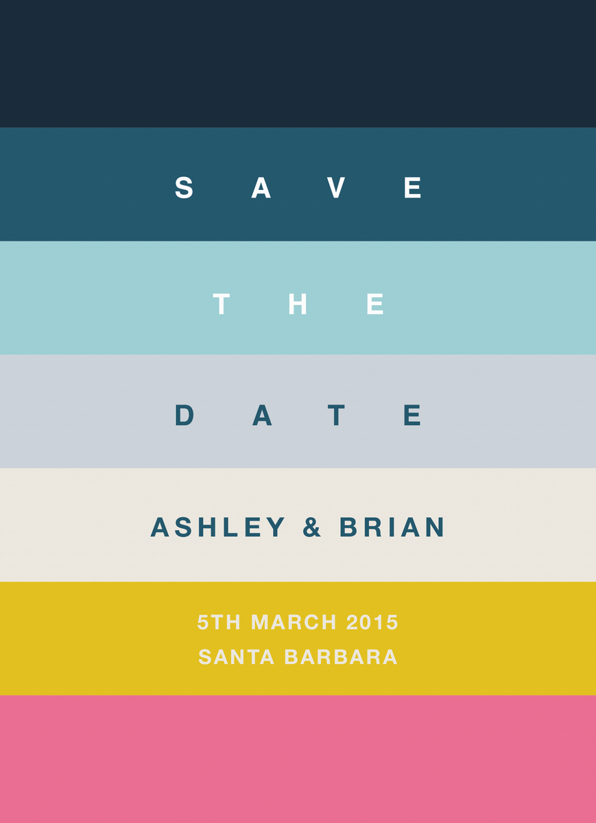Striped Save the date