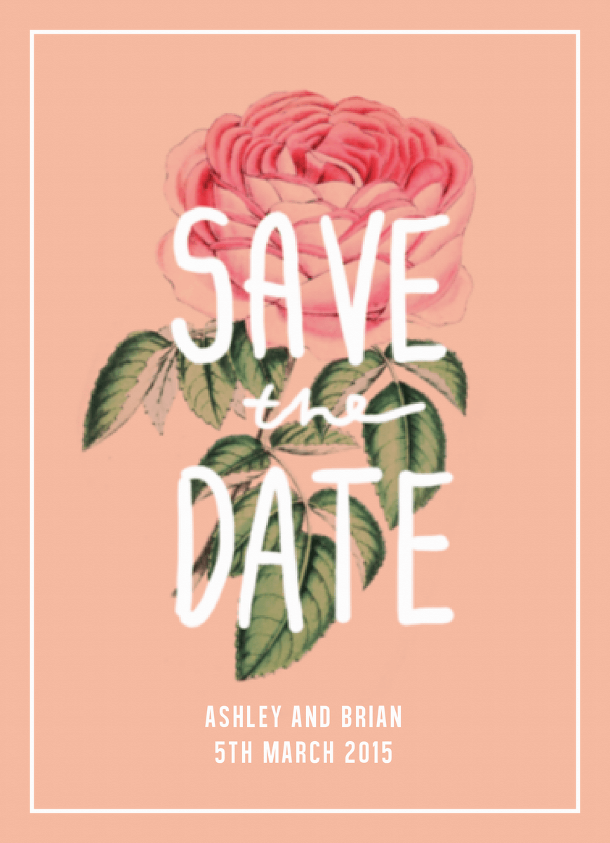 Floral Save the date