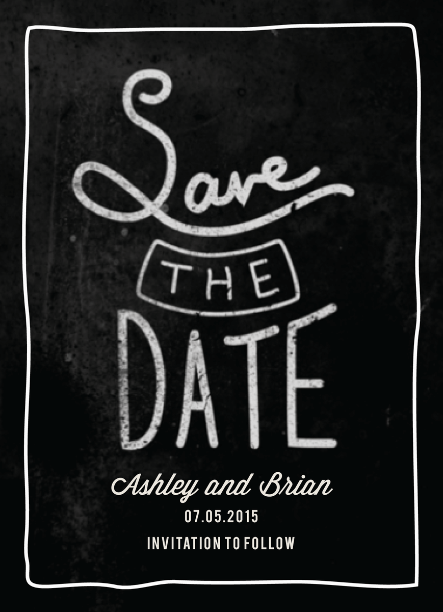 Stacked Save the date