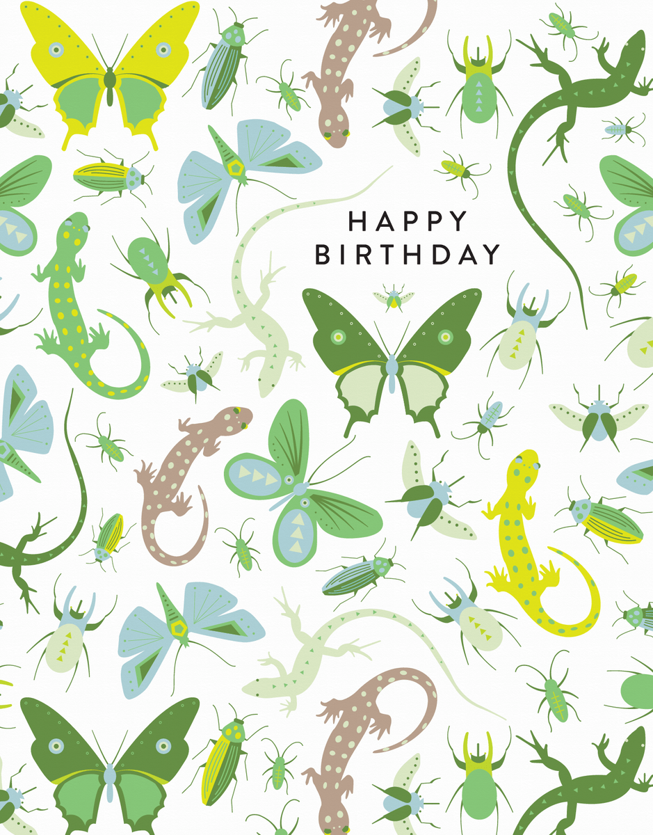 Bugs And Lizards Birthday