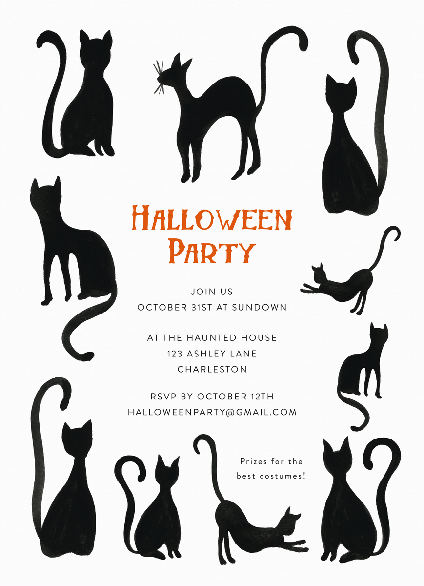 Halloween Party Cats