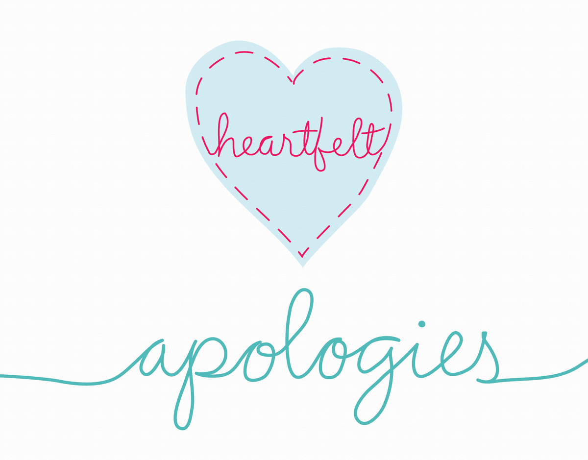 Heartfelt Apologies I'm sorry Card