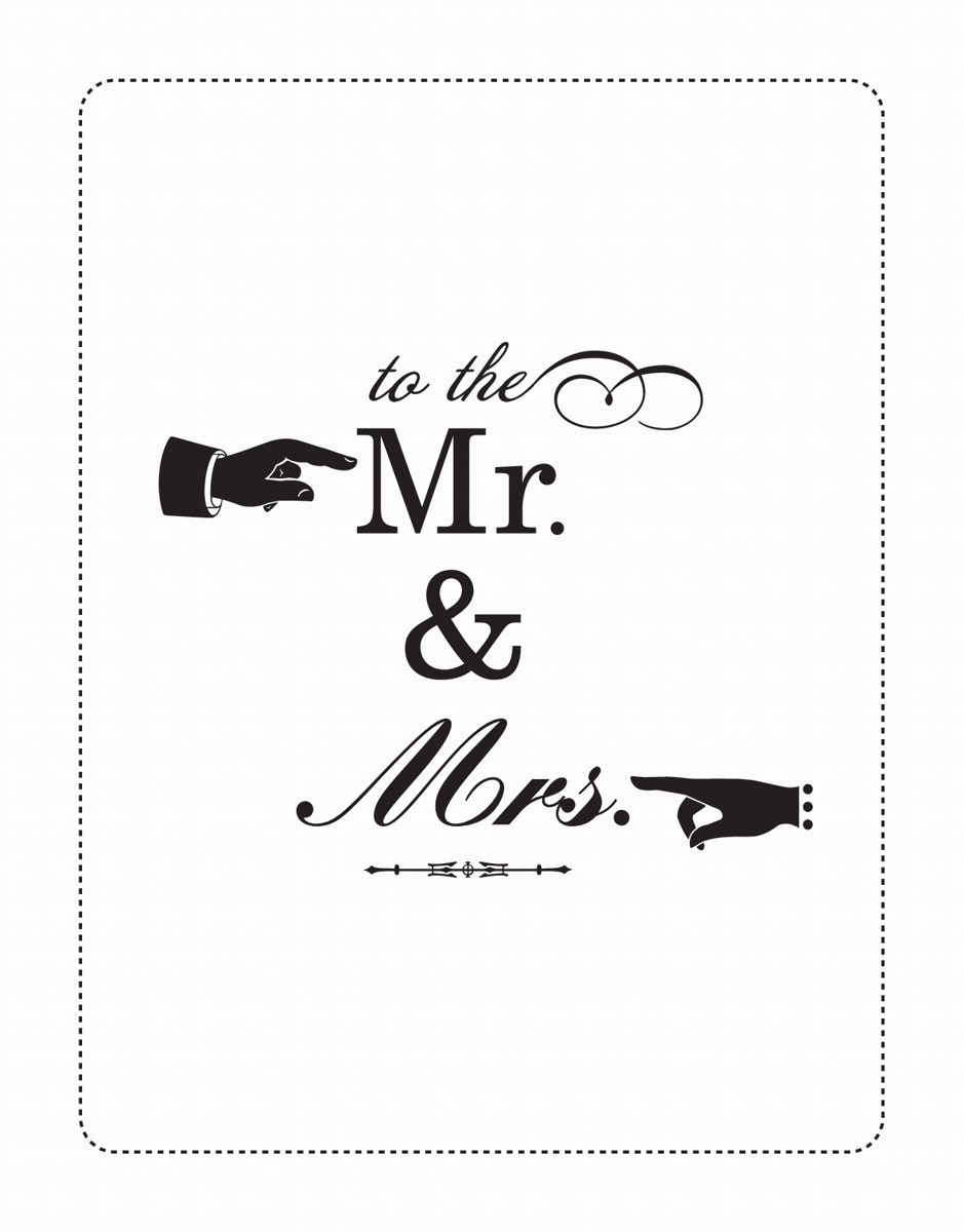 To the Mr. and Mrs. Wedding Congratulations Card