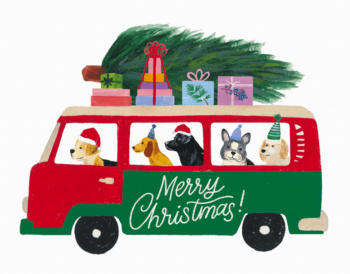 Christmas Van Dogs
