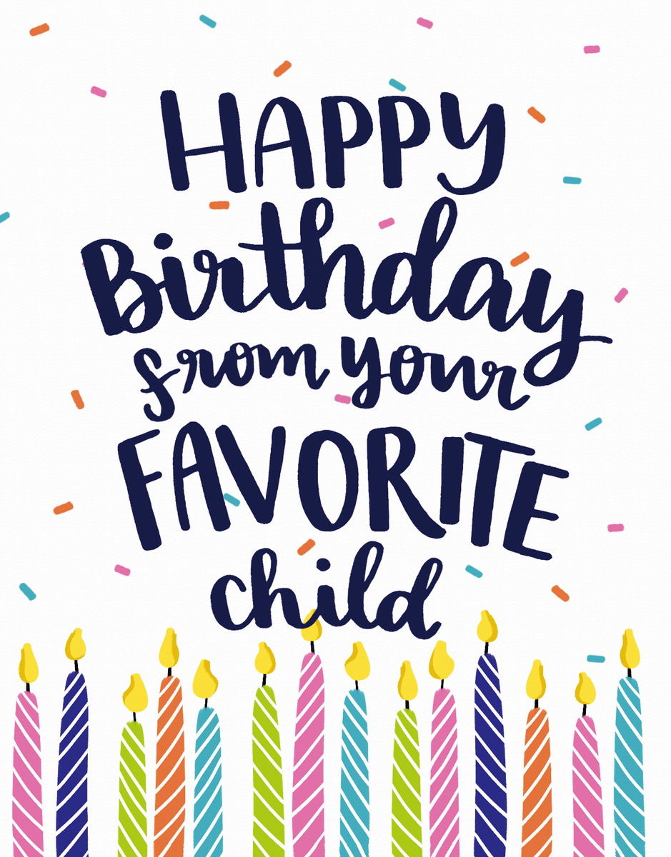 Favorite Child Birthday