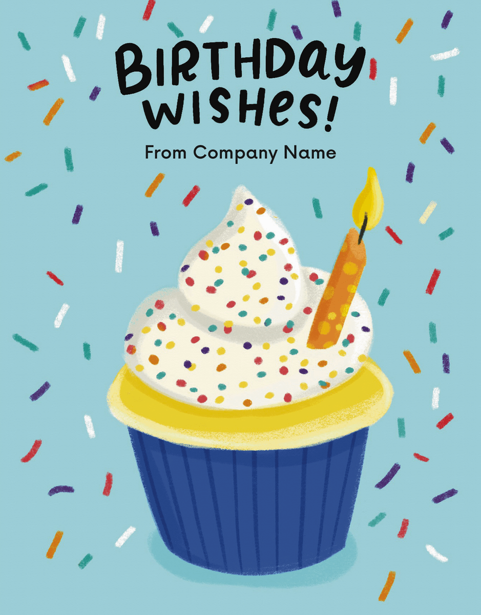Company Birthday Cupcake