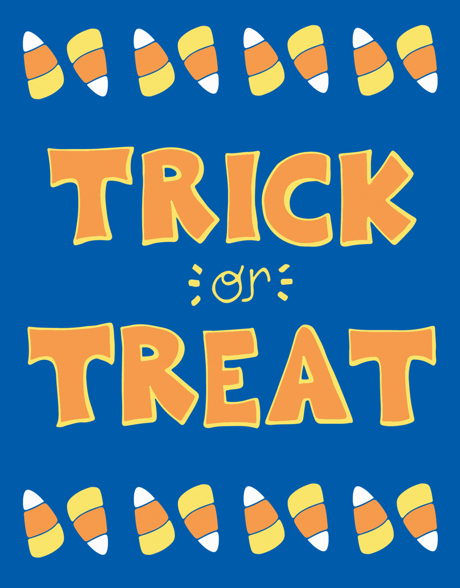 Playful Trick Or Treat Halloween card