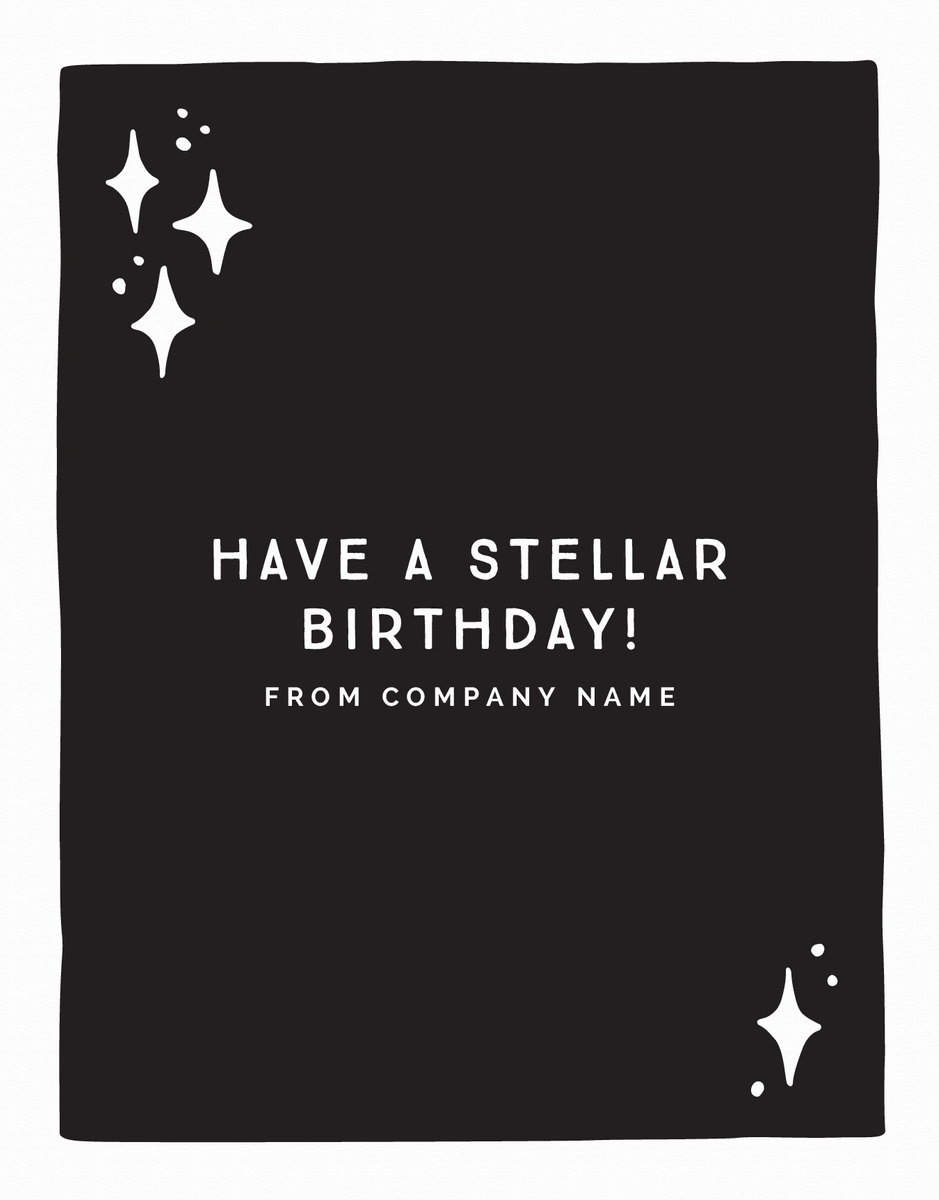 Stellar Birthday