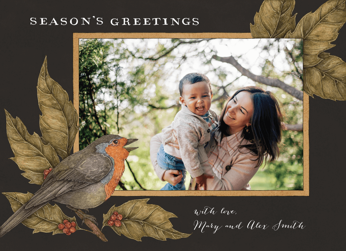 rustic-holiday-photo-card