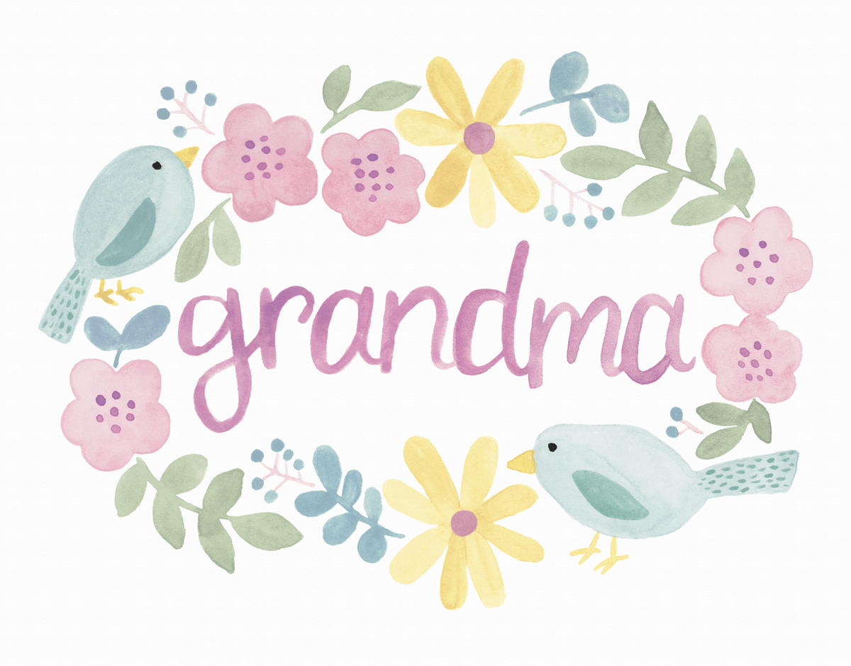 Grandma Bird Border