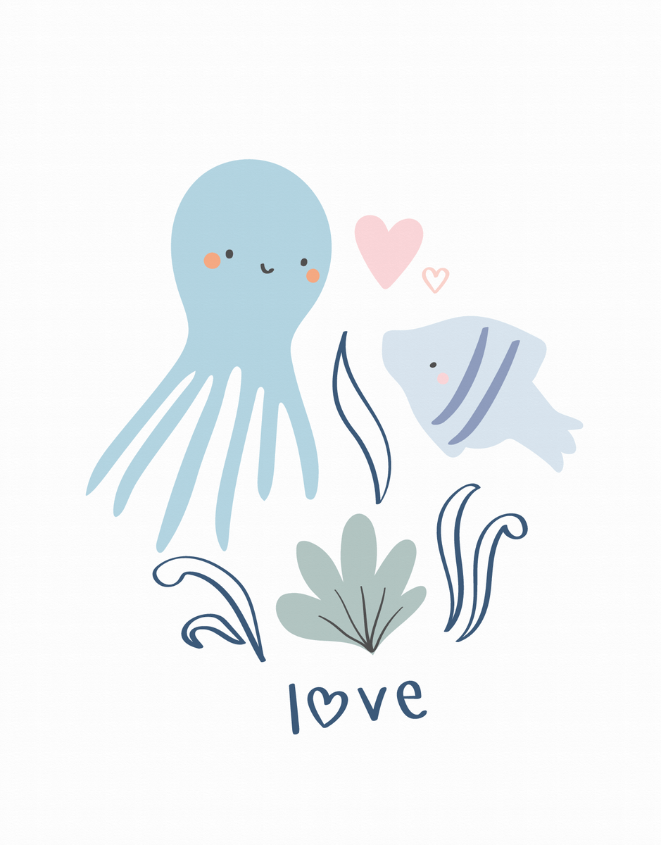 Love Octopus And Fish