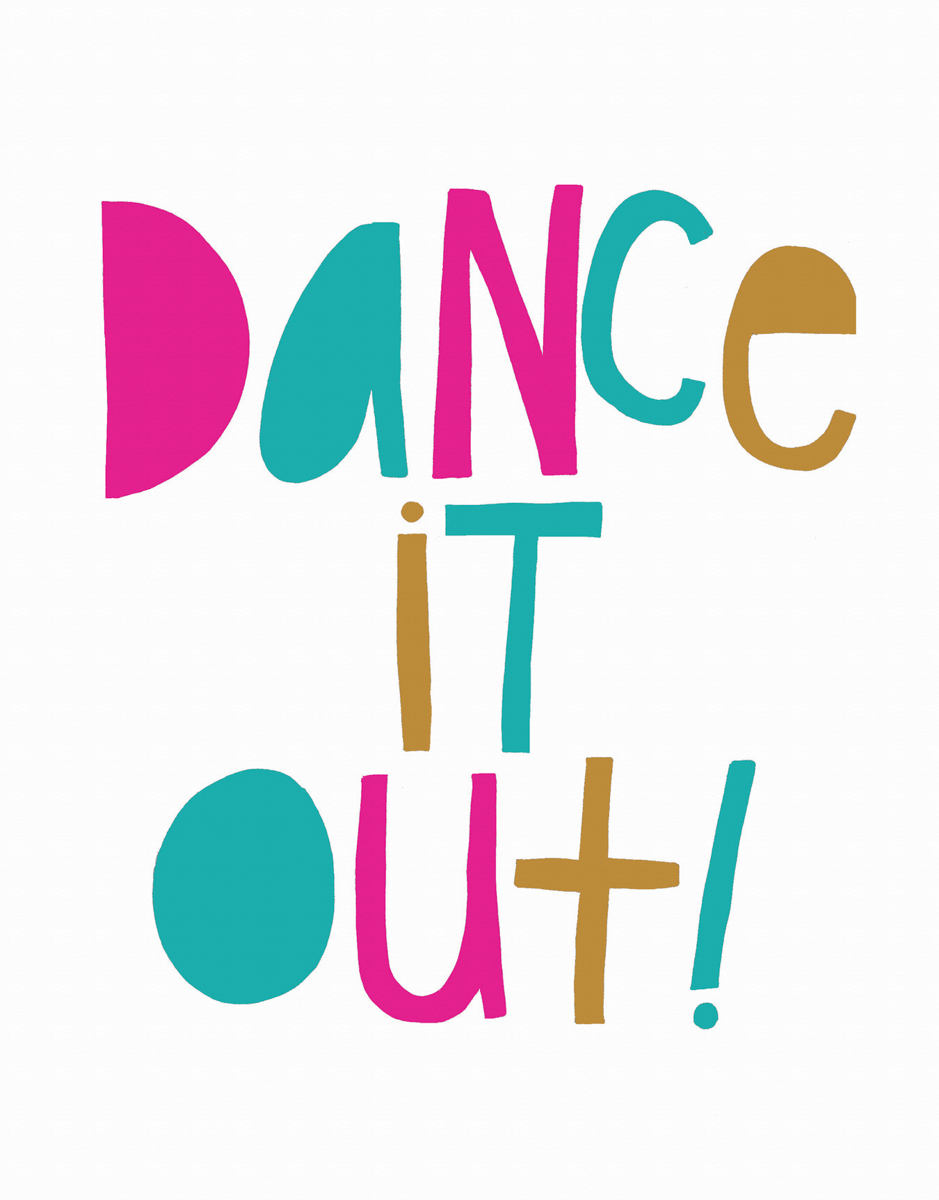 Colorful Dance it Out Card