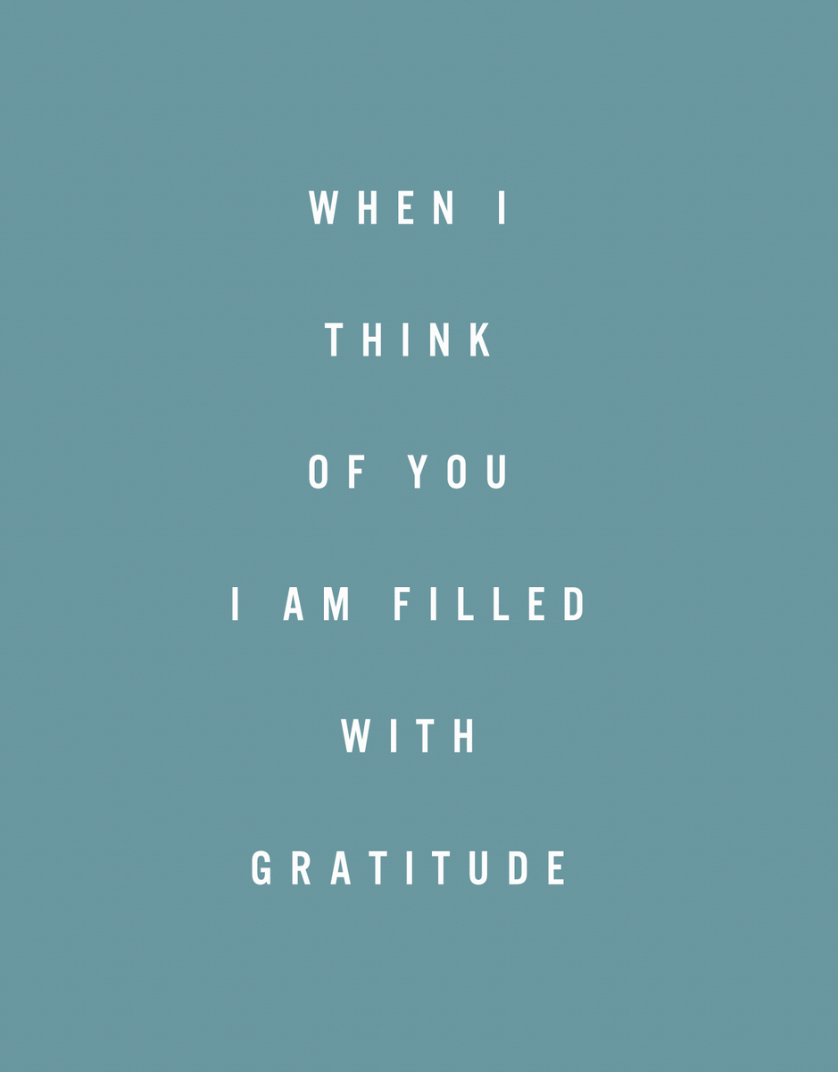 Filled With Gratitude 