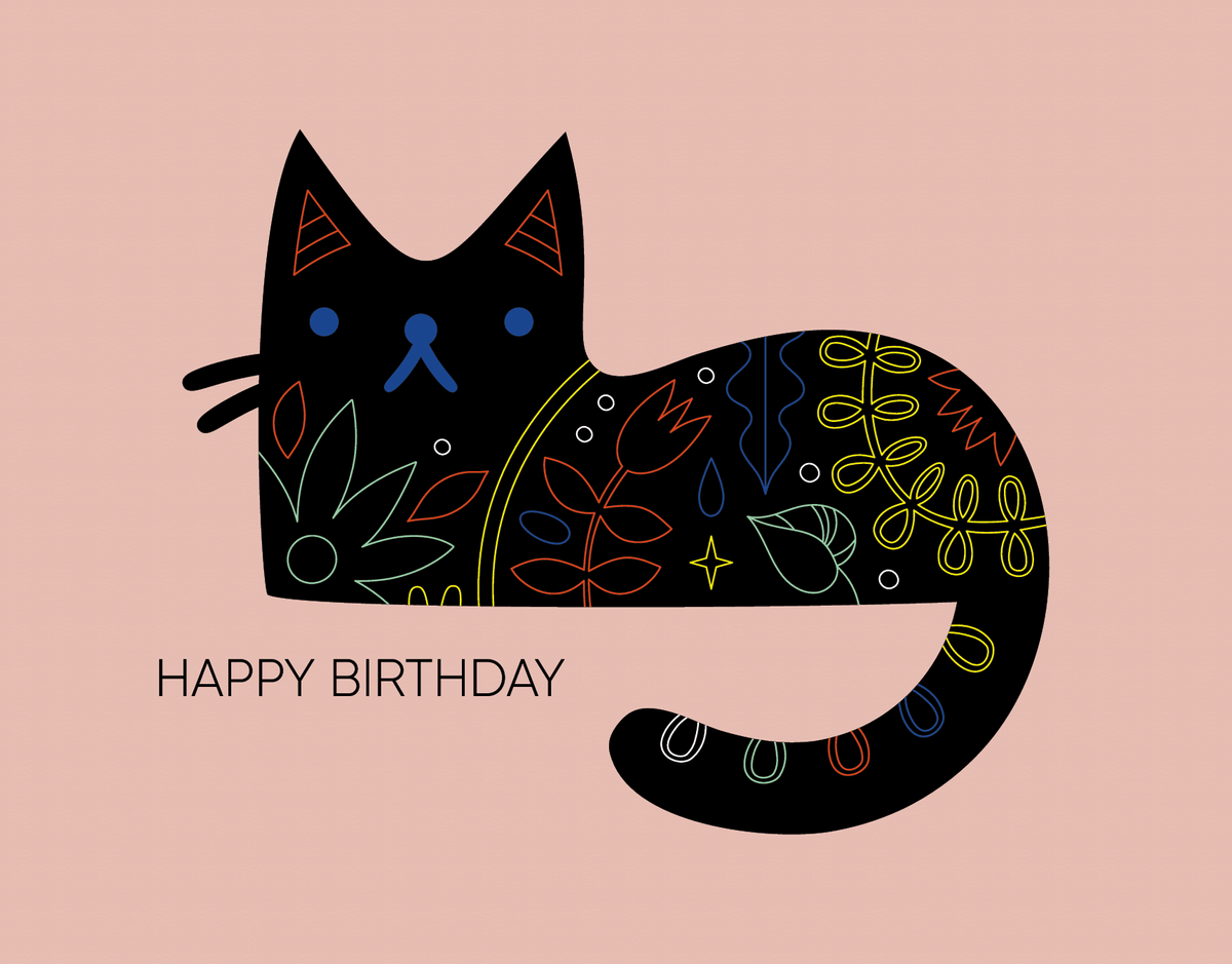 Black Cat Birthday