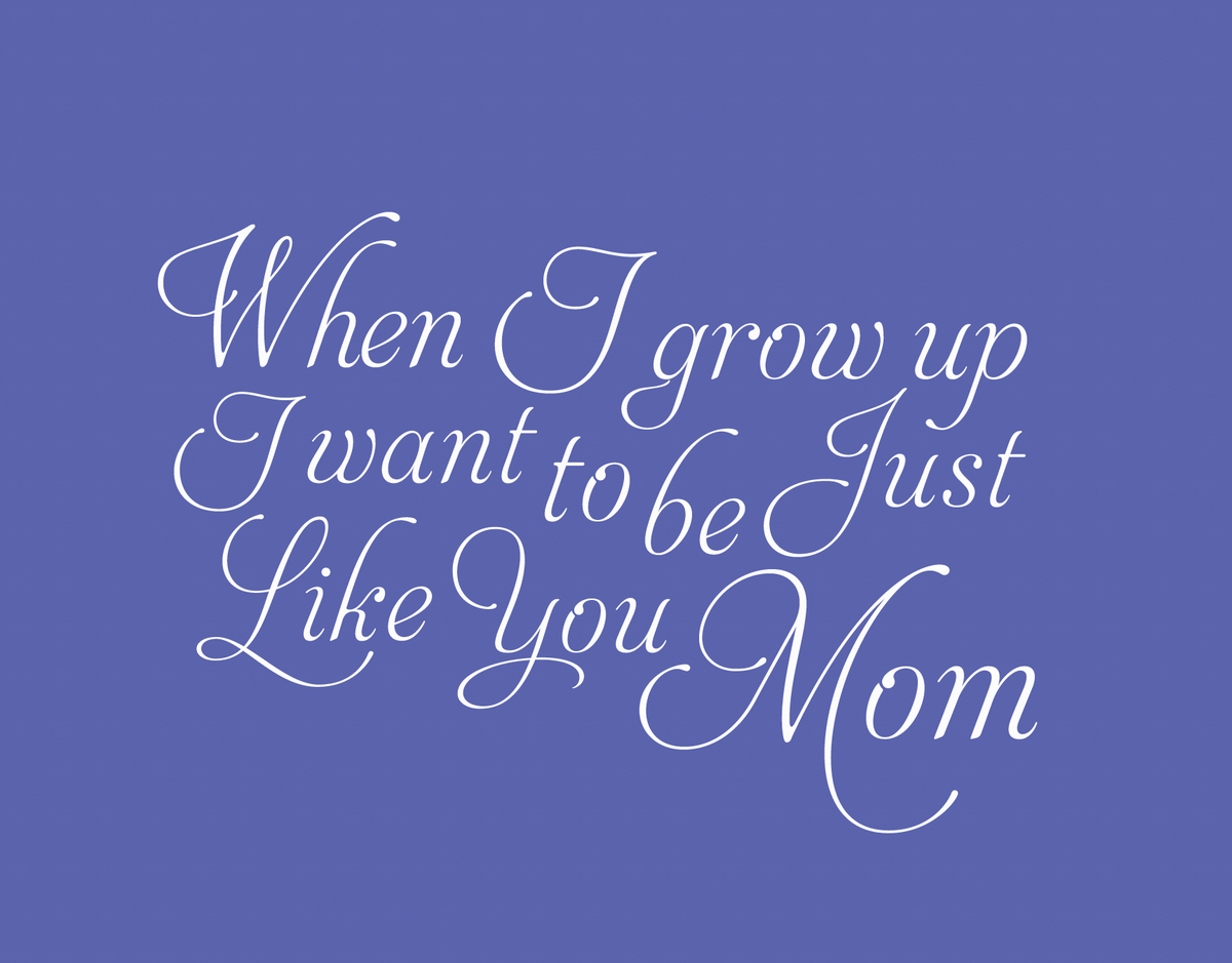 Sophisticated Purple Mother's Day Card