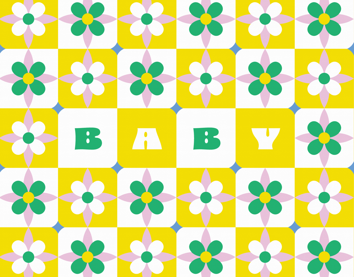 Spanish Tile Baby (yellow)