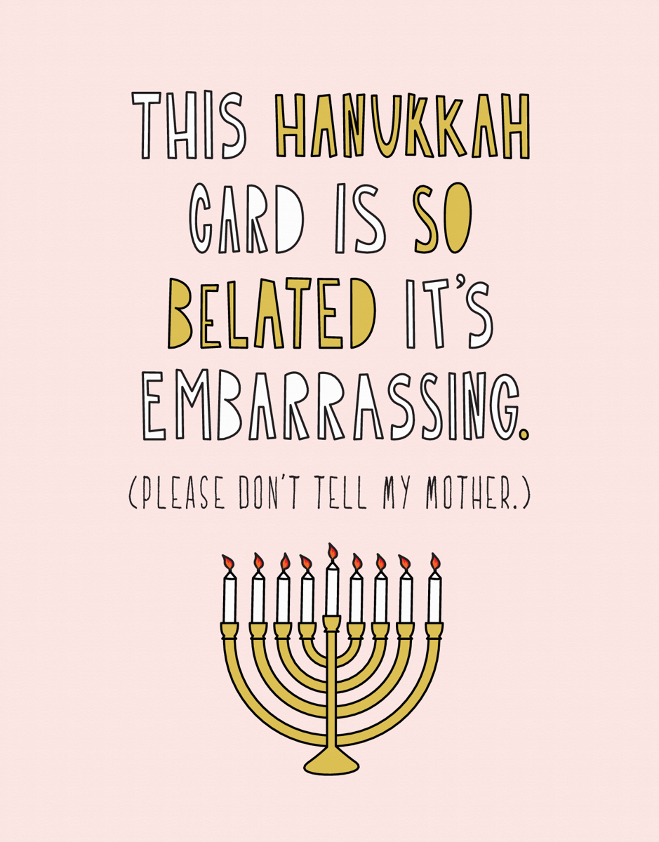 Extra Belated Hanukkah Card