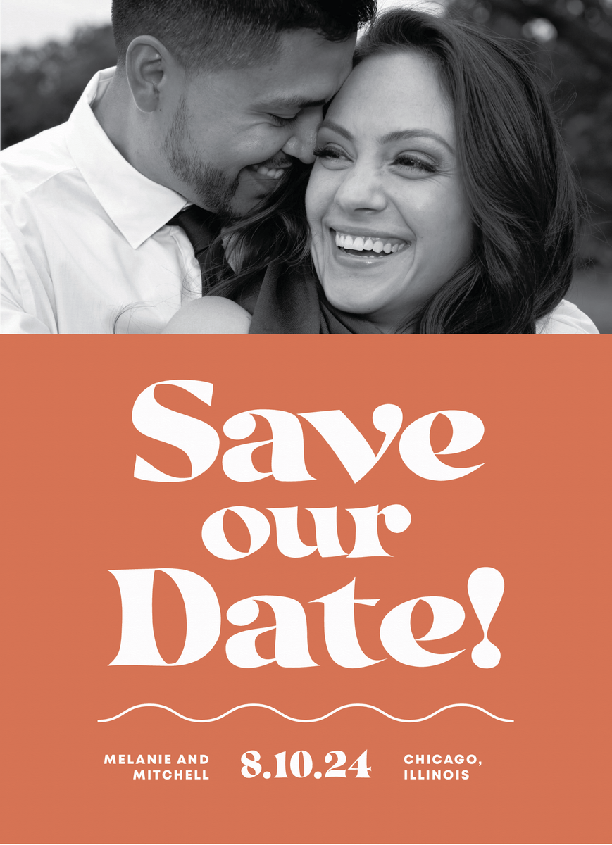 Creamsicle Save The Date