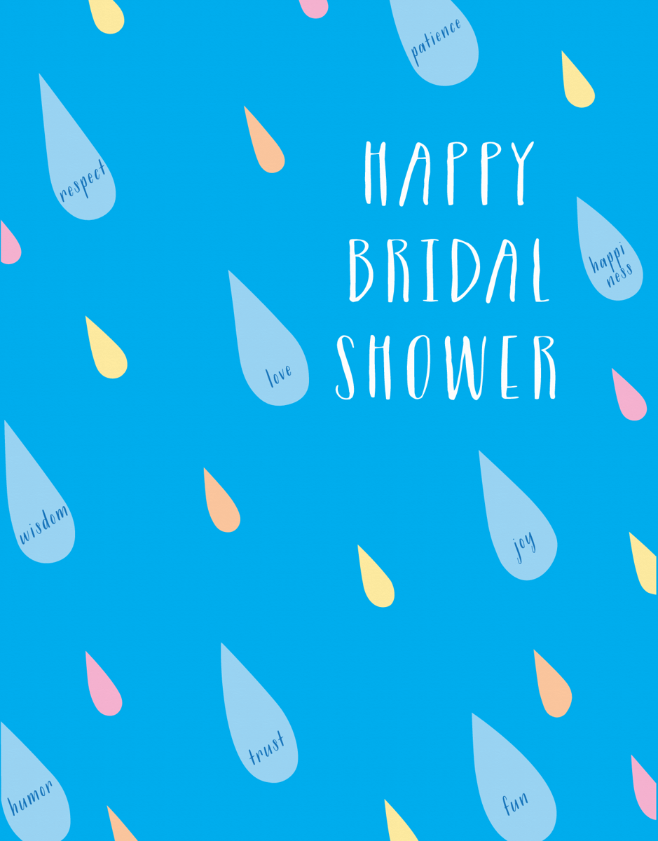 Bridal Shower Raindrops