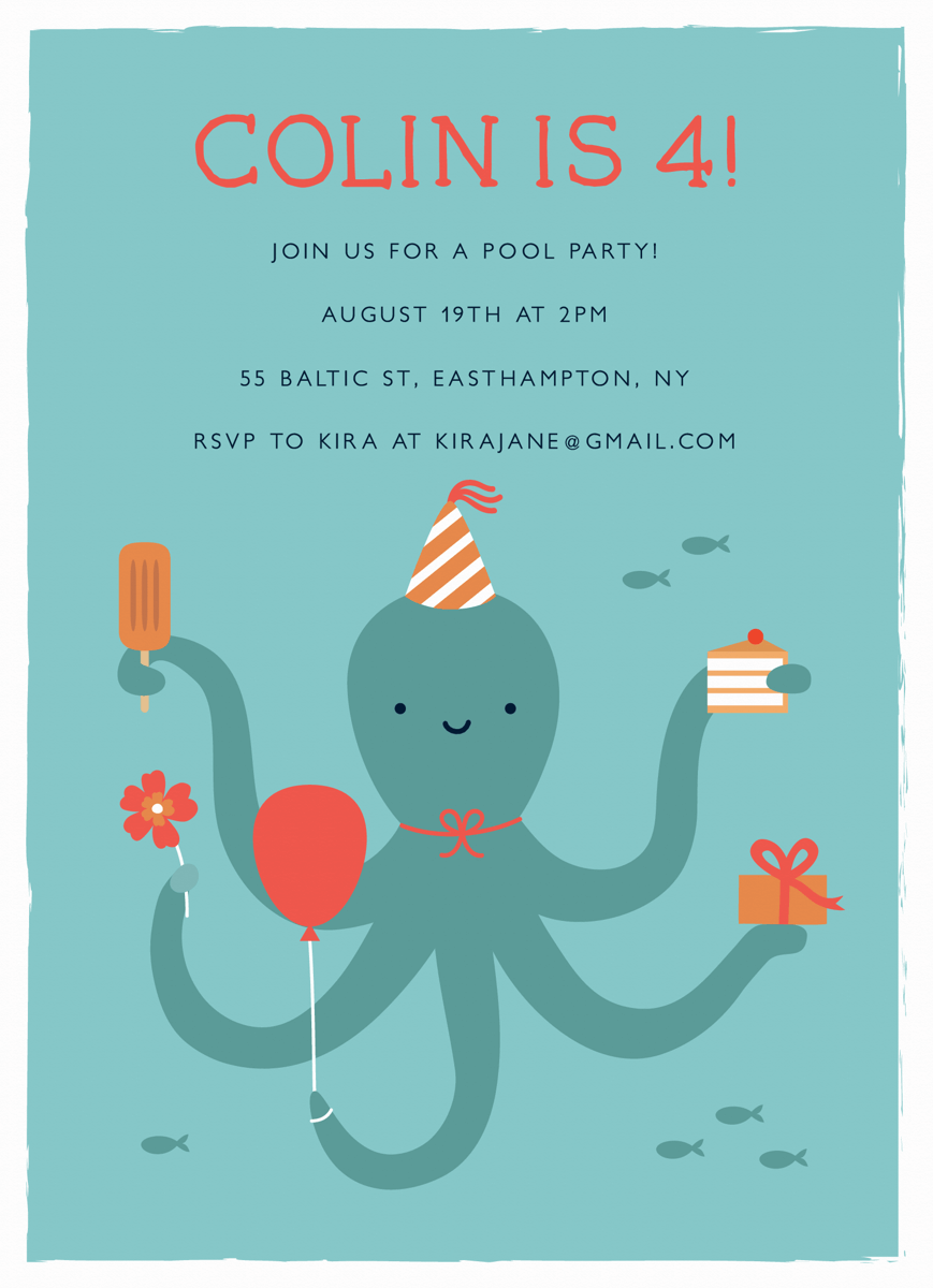Octopus Pool Party