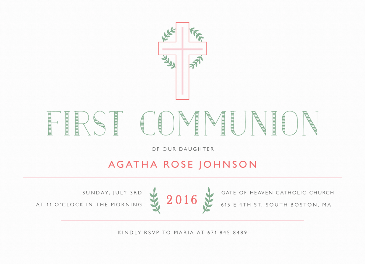 First Communion Cross