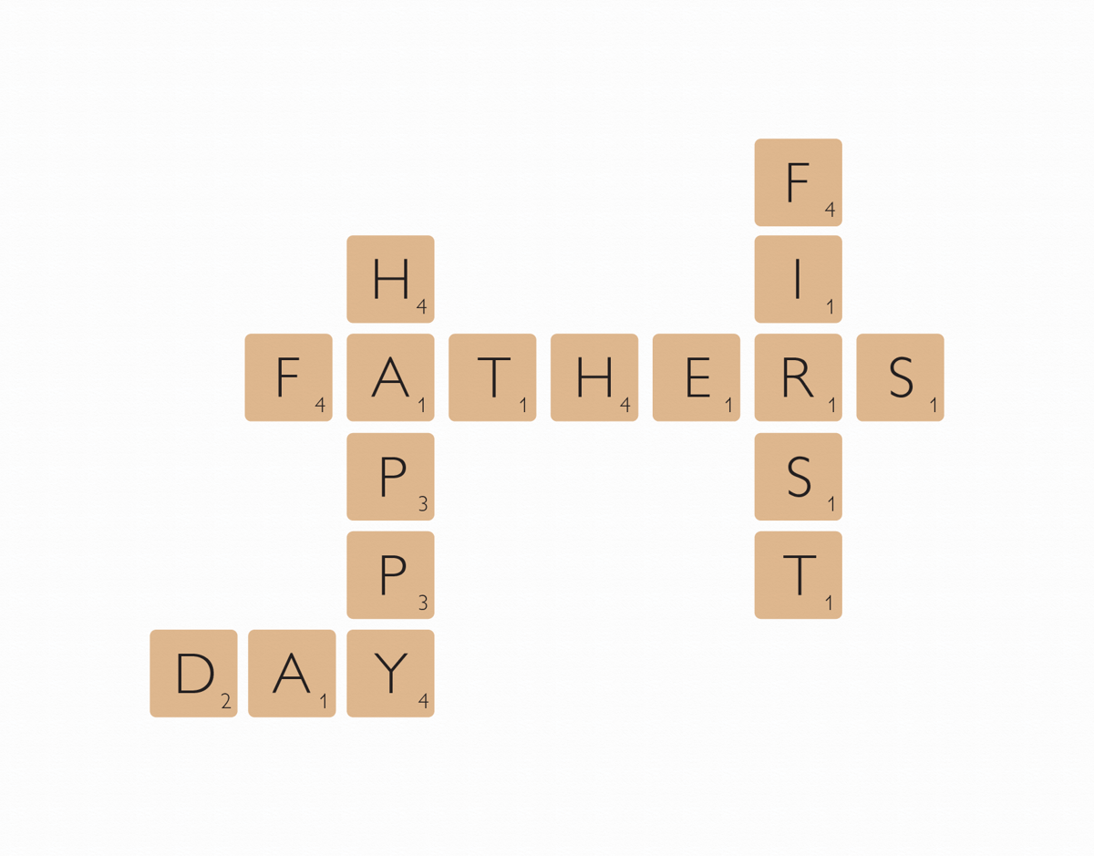 First Father's Day Scrabble