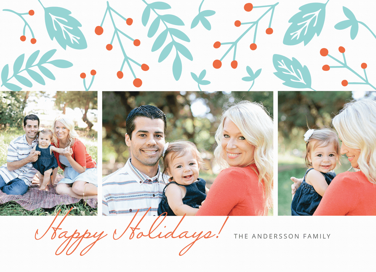 Floral Happy Holidays Multi