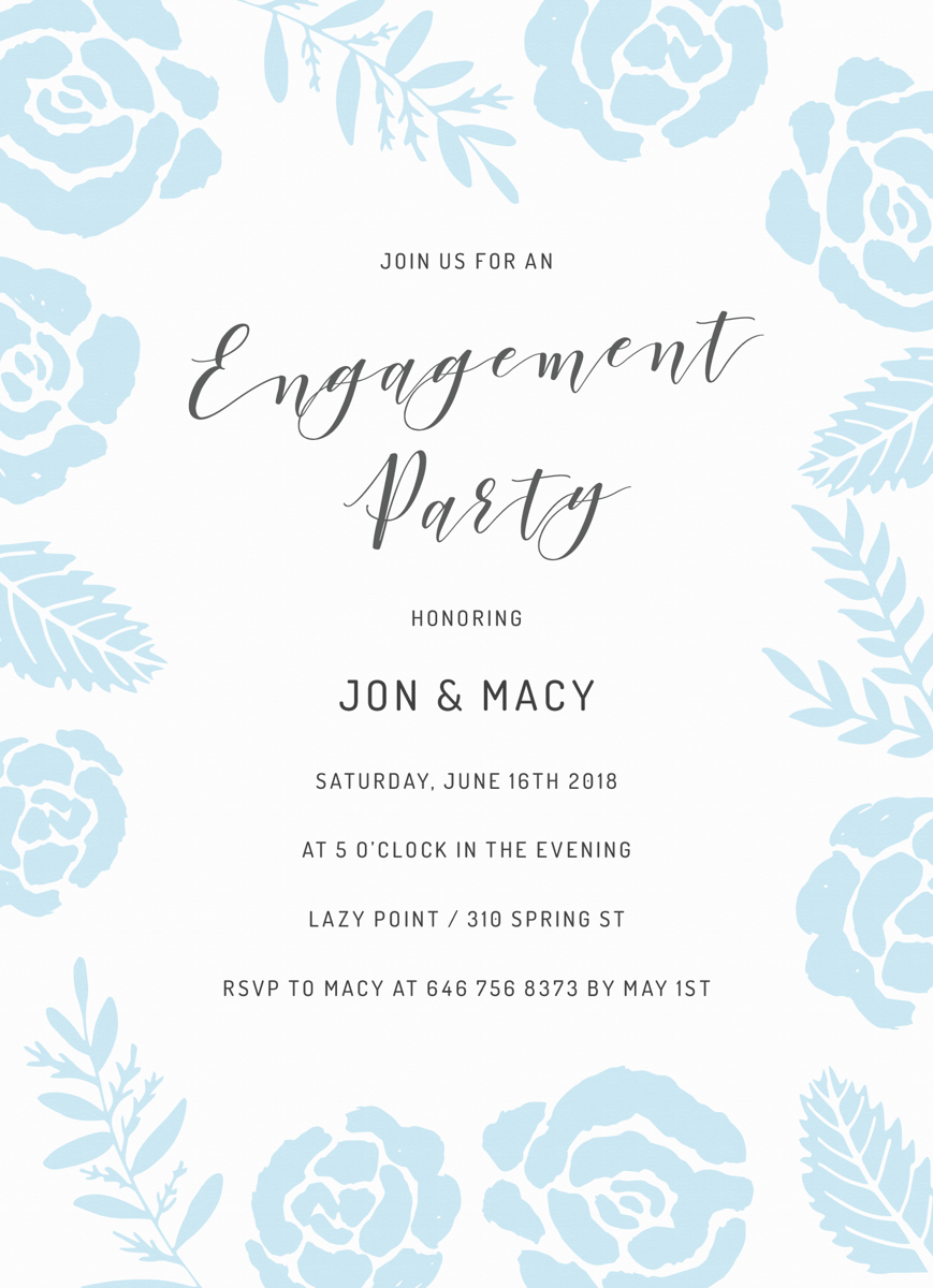 Roses Engagement Party