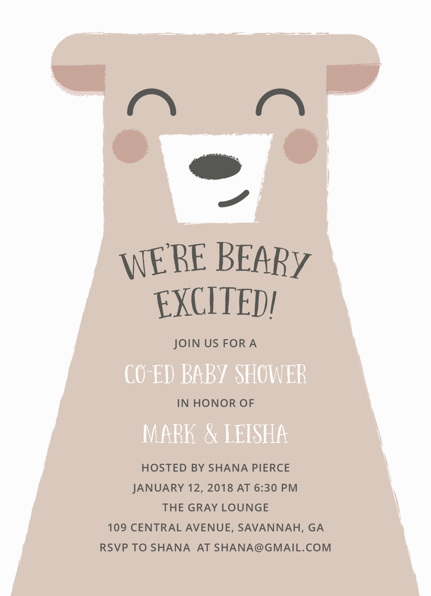 Beary Excited Co-Ed Shower