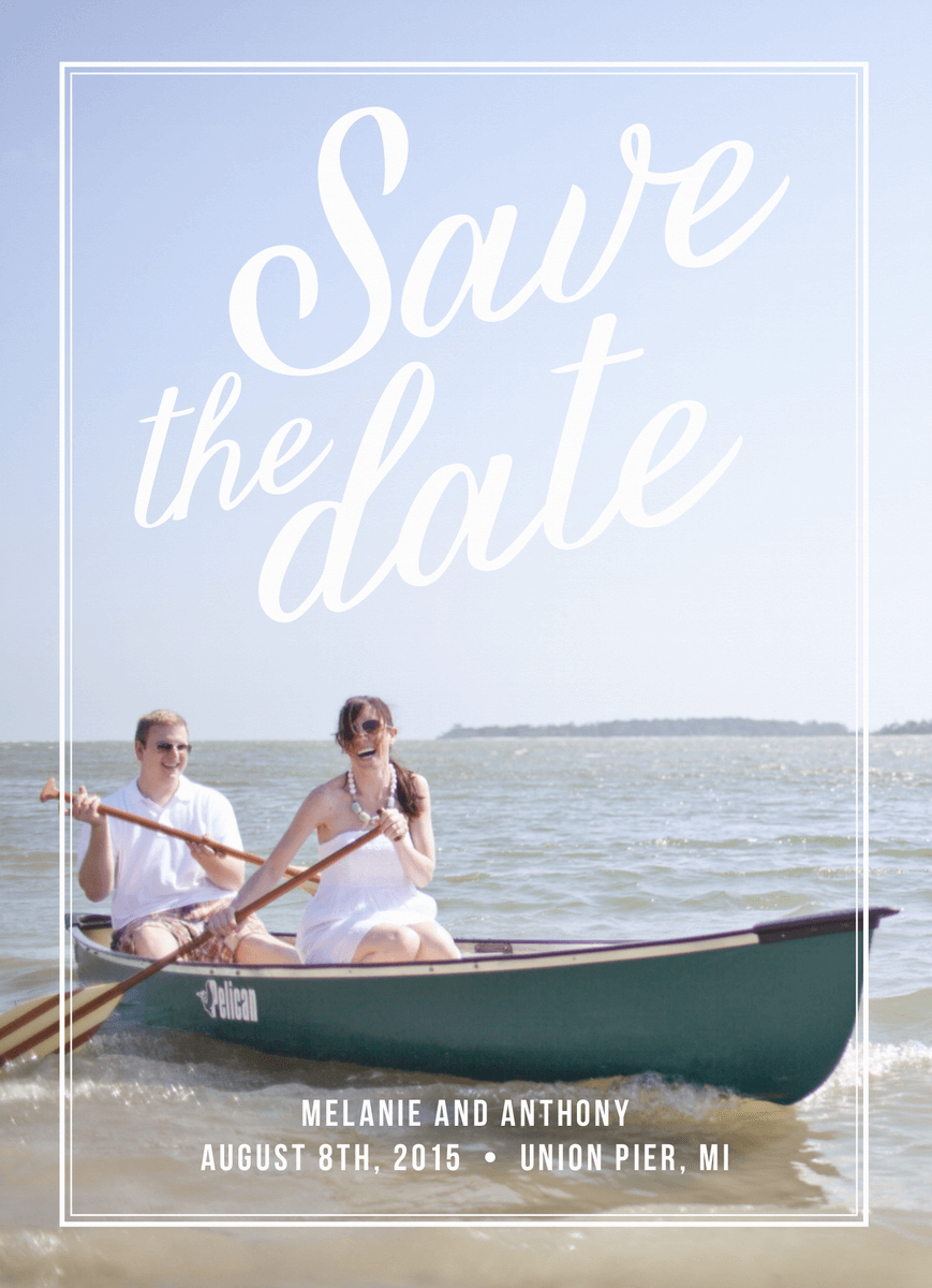 Charming Border Save The Date