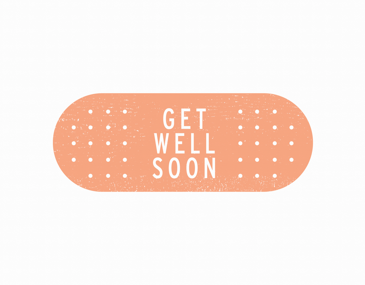 Band Aid Get Well Card