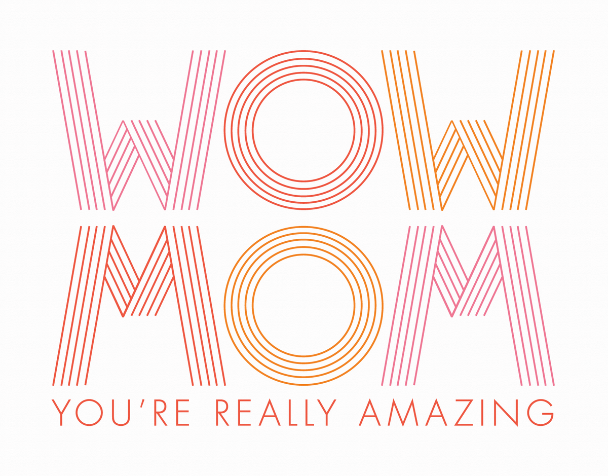 Pink Modern Mother's Day Card