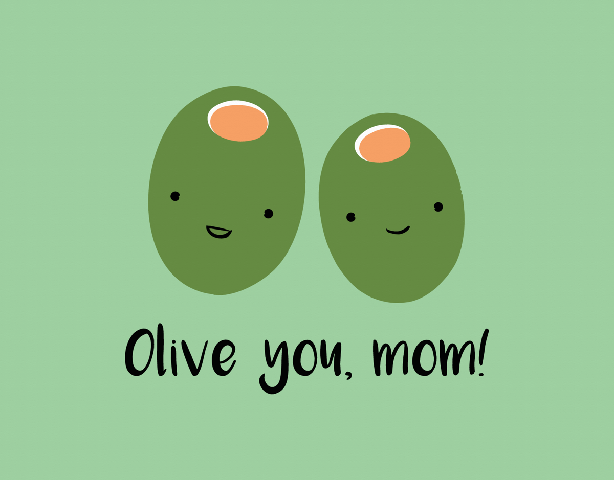 Olive You! Happy Anniversary Card