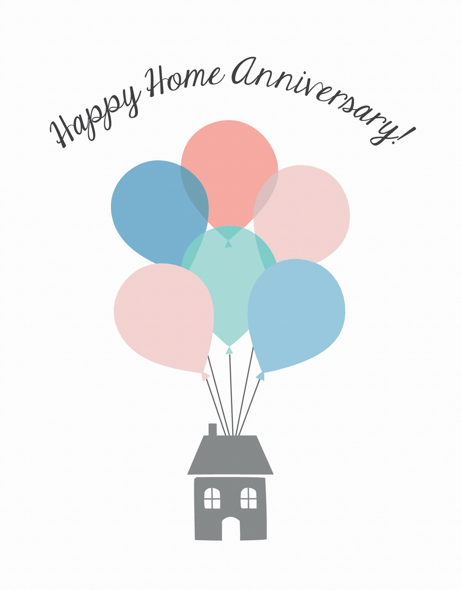 Home Anniversary Balloons