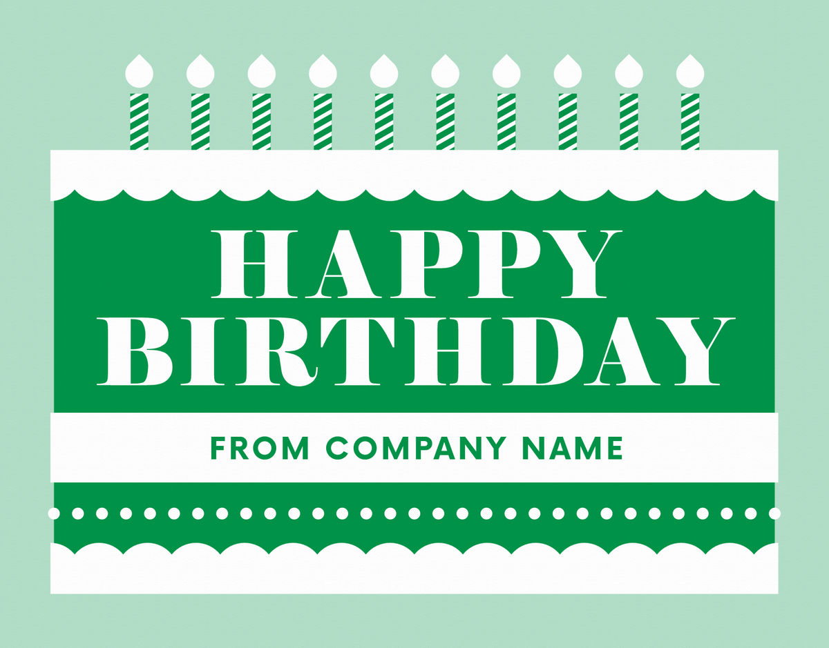 Designer business birthday cards Image