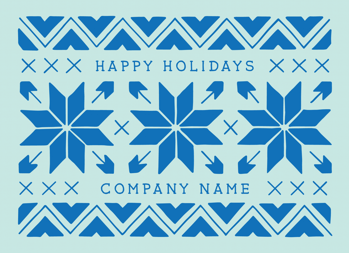 Sweater Pattern corporate Holiday Card