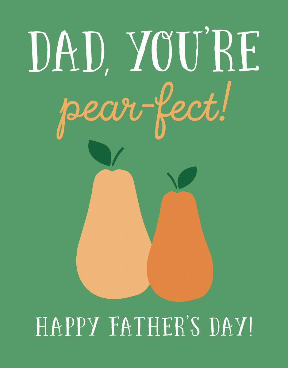 Father's Day Card with Pears