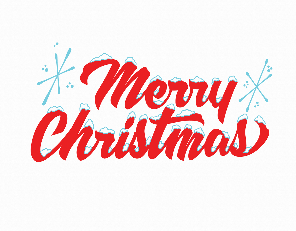 Merry Christmas Hand Lettered