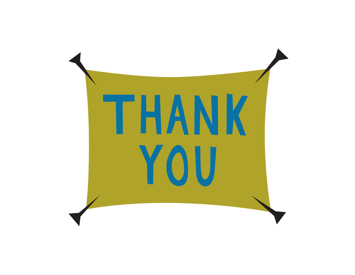 Simple Banner Thank You Note
