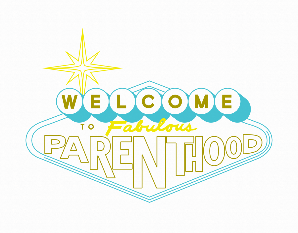 Las Vegas Parenthood Congrats Card