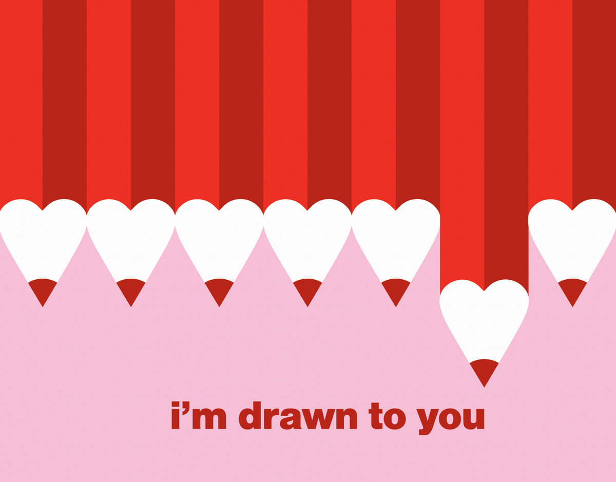 Drawn to You Love Card