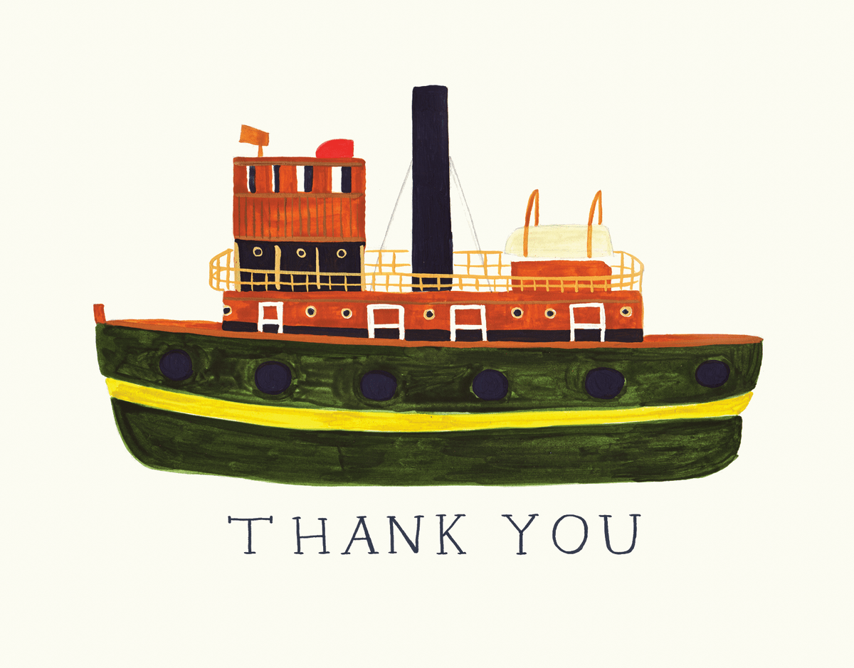 Tugboat Thank You Card