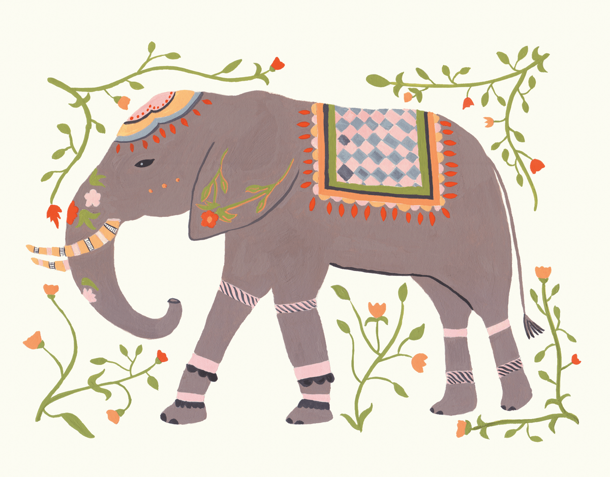 Eastern Elephant Greeting Card