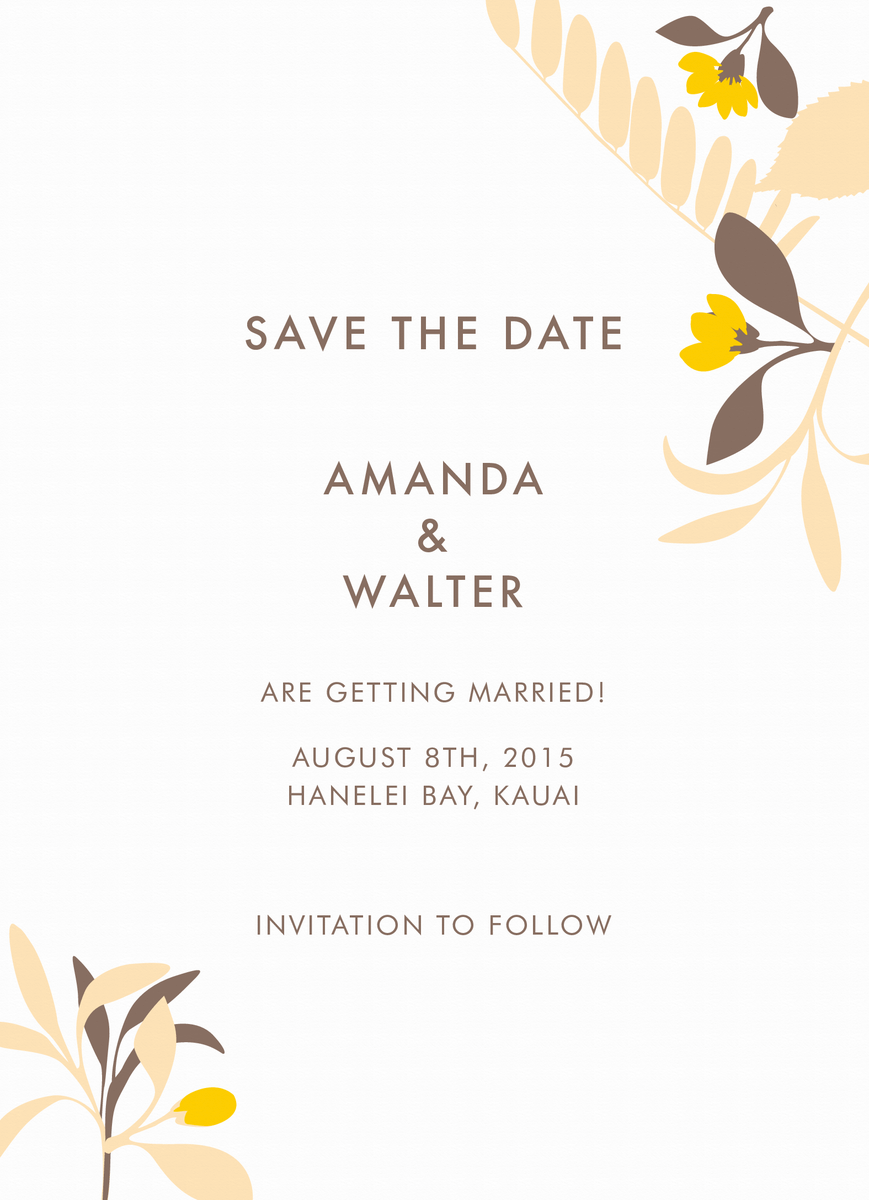 Tropic Save the Date