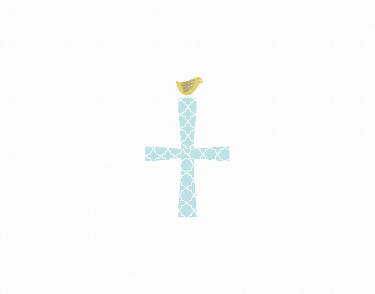 Religious Cross Thank You Card